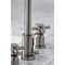 Kingston Brass FSC8938DX Concord Widespread Bathroom Faucet W/ Brass Pop-Up, Nickel FSC8938DX - alternate 2